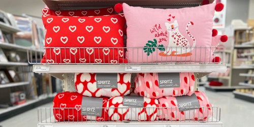 Target Has $10 Valentine’s Day Blankets & Pillows In Lots of Cute Styles (In-Store & Online)