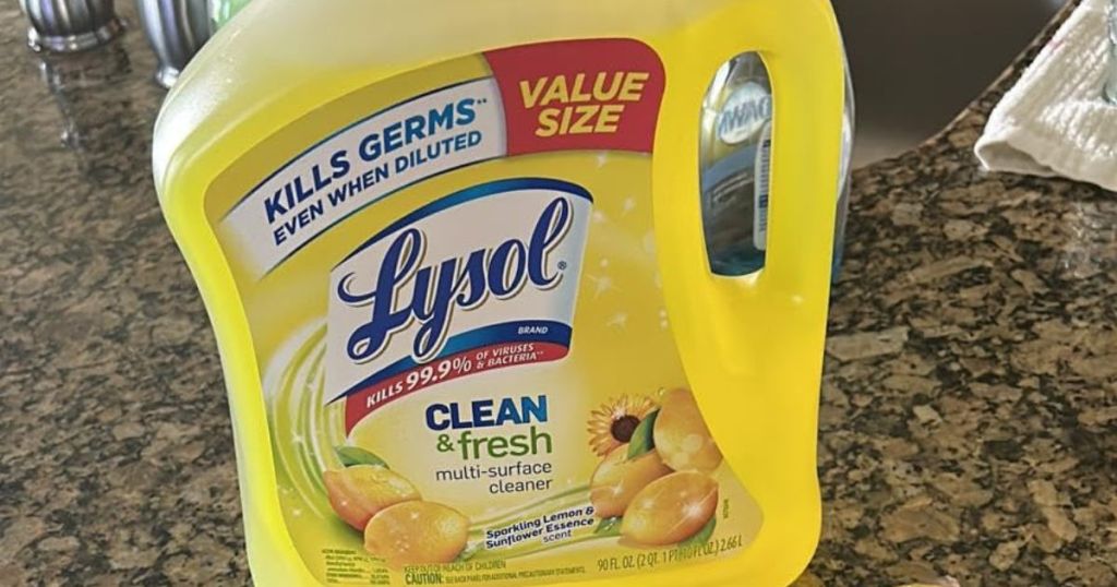 Value Size Lysol Al Purpose Lemom Cleaner