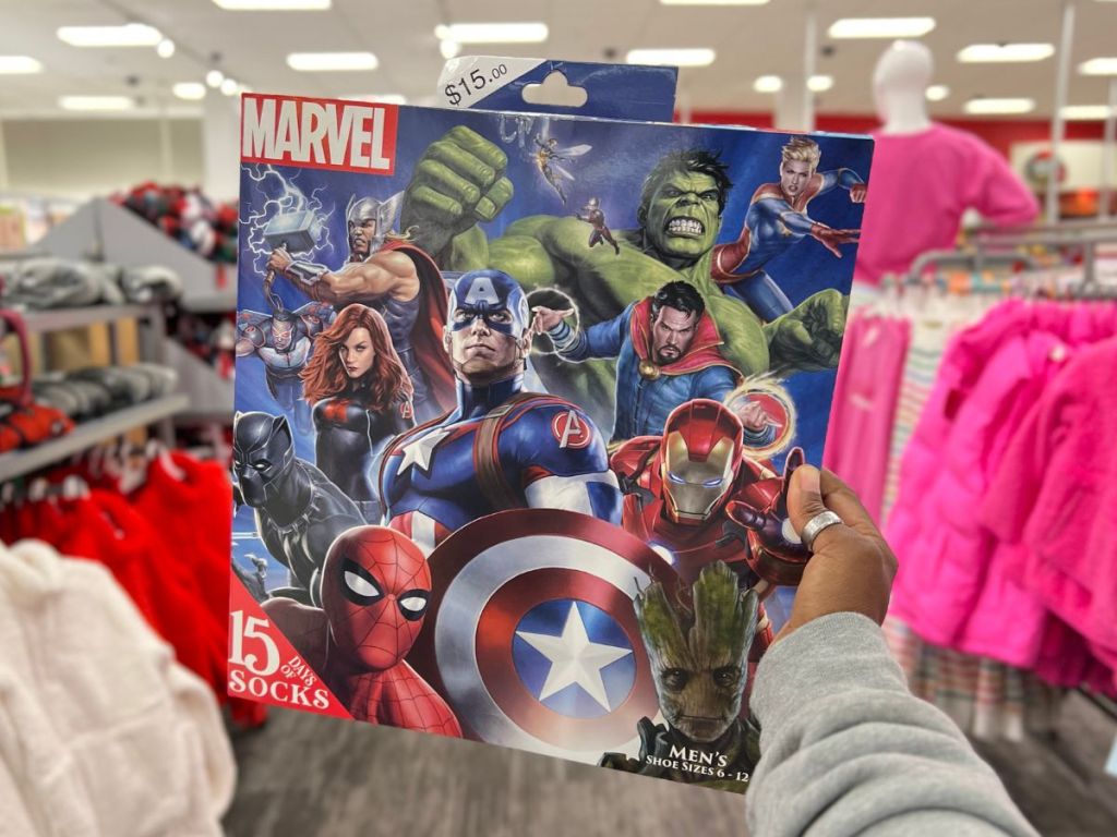Marvel Avengers 15 Days of Socks Advent Calendar at Target