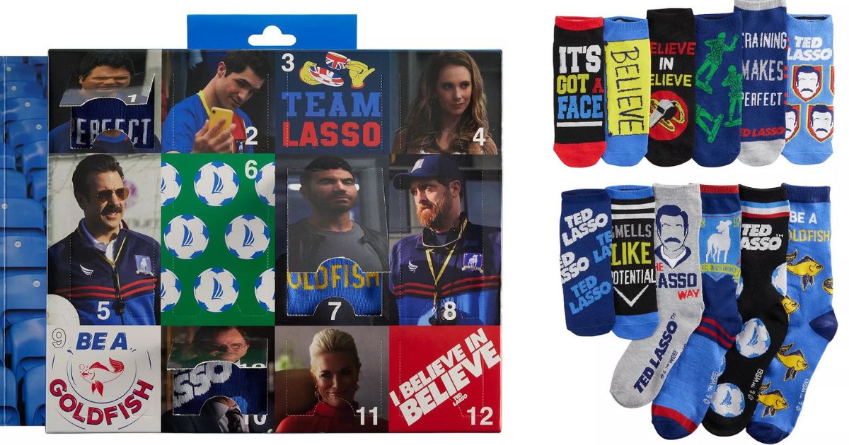 Ted Lasso 12 days of socks
