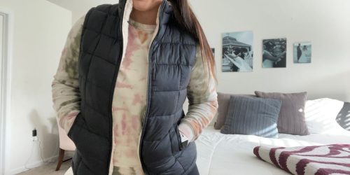 32 Degrees Reversible Sherpa Vests Only $19.99 (Regularly $64)