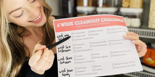 How to Declutter Your Home in Just 4 Weeks w/ Our FREE Printable Checklists!