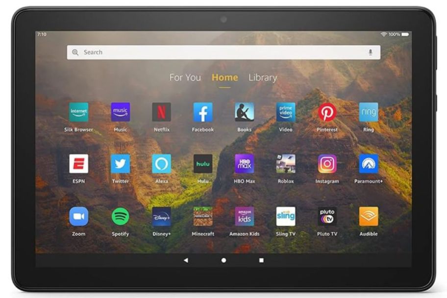 An Amazon Fire Tablet