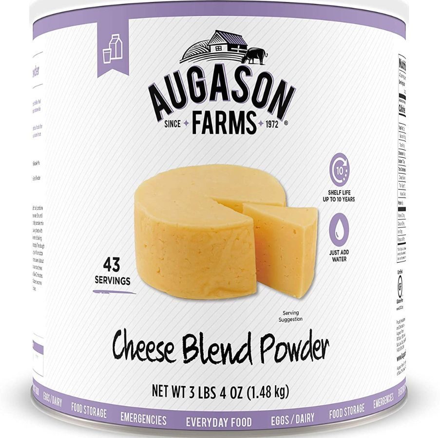 #10 can of Auguson Farms Cheese Blend Powder