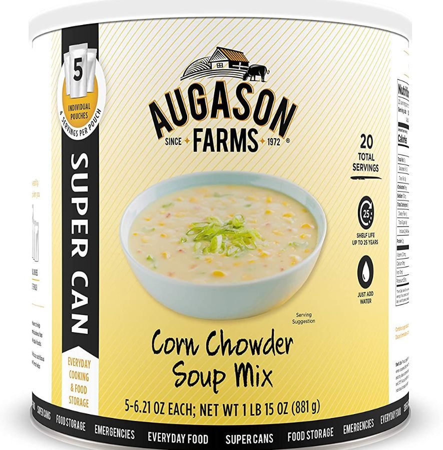 #10 can of Auguson Farms Corn Chowder Soup Mix