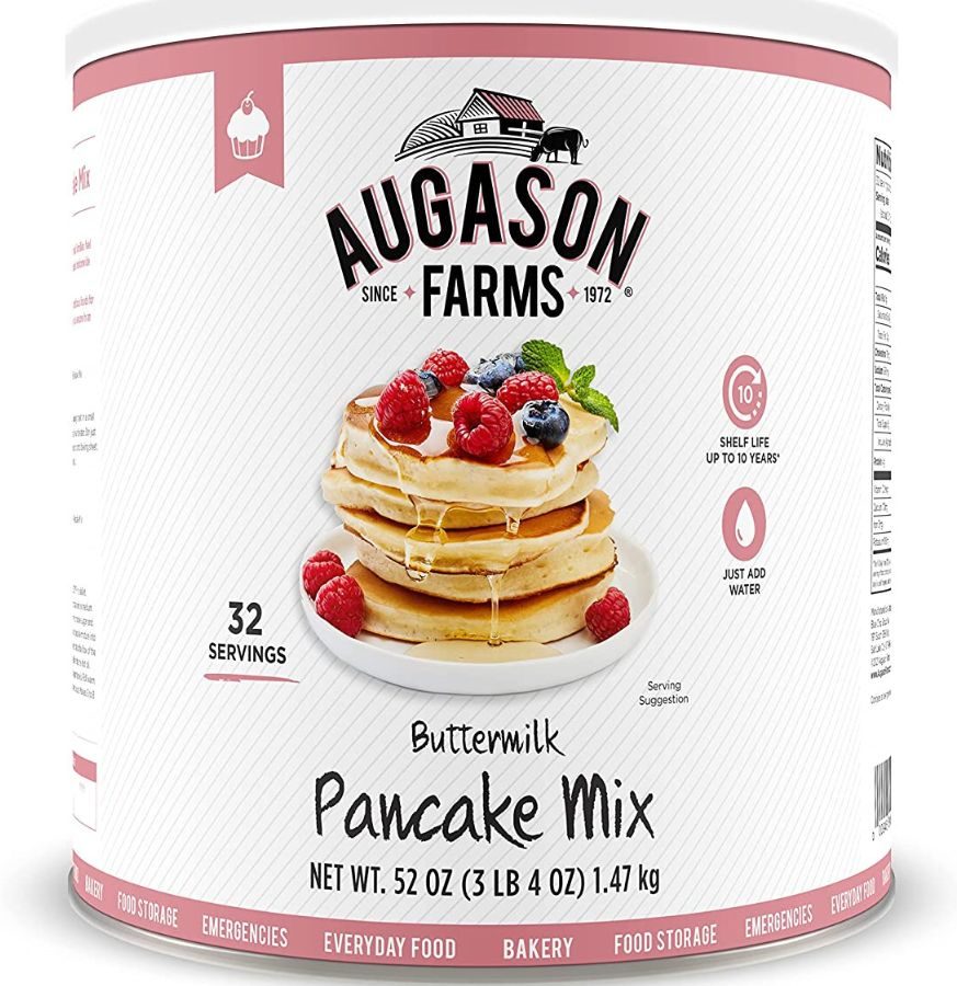#10 can of Auguson Farms Pancake Mix