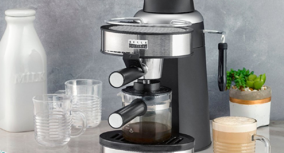 Bella Pro Series Espresso Maker w/ Milk Frother Only $19.99 Shipped on BestBuy.com (Regularly $60)