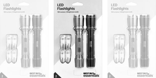 Best Buy LED Flashlight 2 Pack Just $6.99 Shipped (Regularly $20) | Great for Power Outages