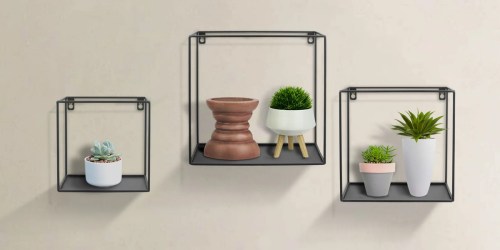 Walmart Wire Floating Shelving 3-Pack Only $14.97 (Display Decor in Any Room!)