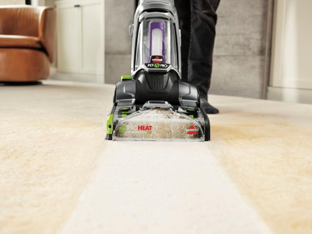 Bissell cleaner on carpet removing stains