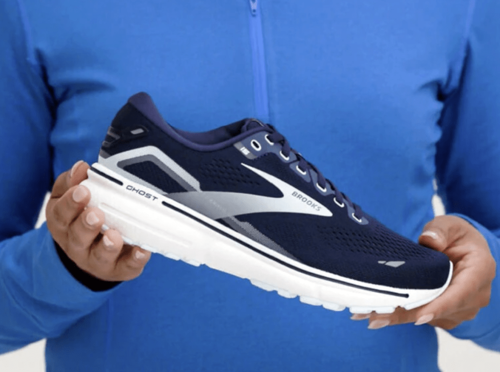 a pair of brooks ghost 15 which are the best running shoes