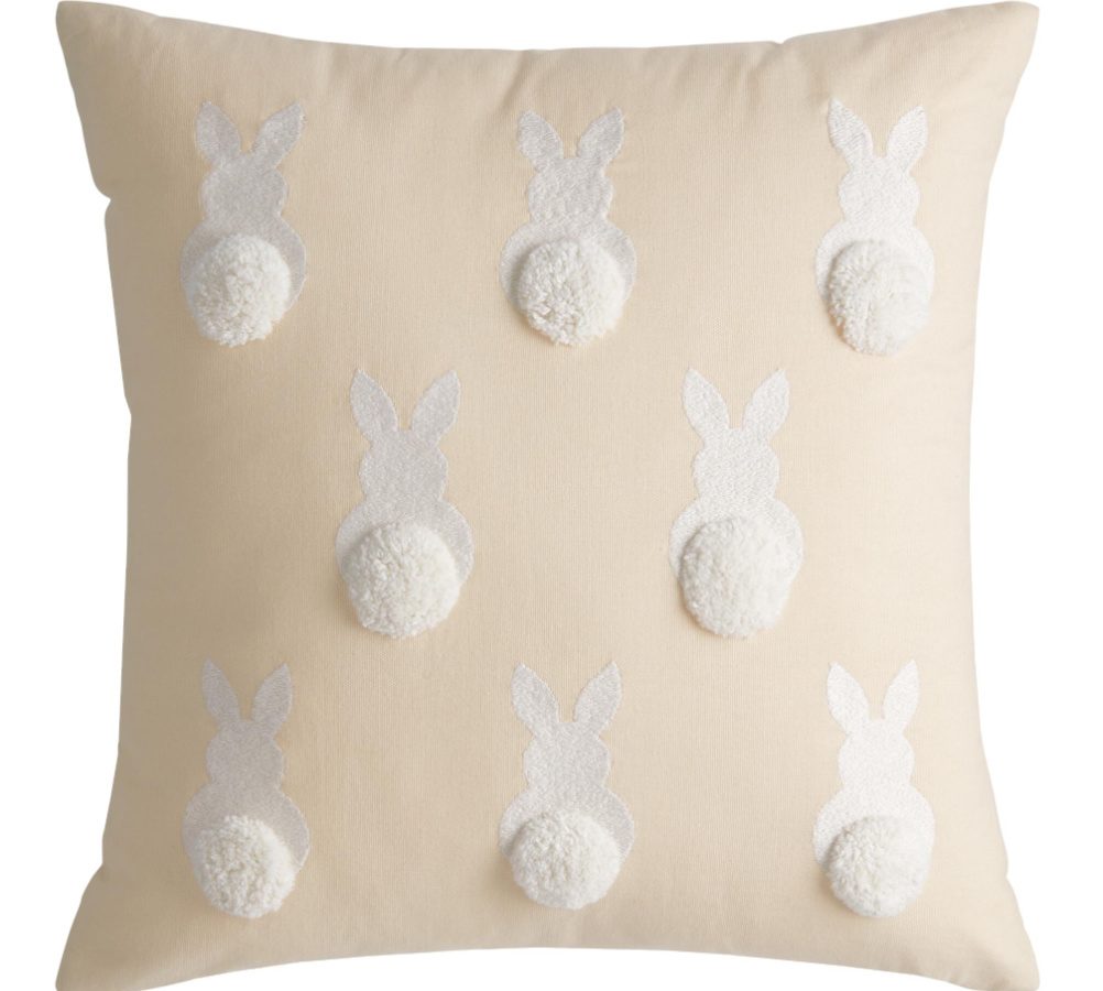 Bunny Tail Throw Pillow