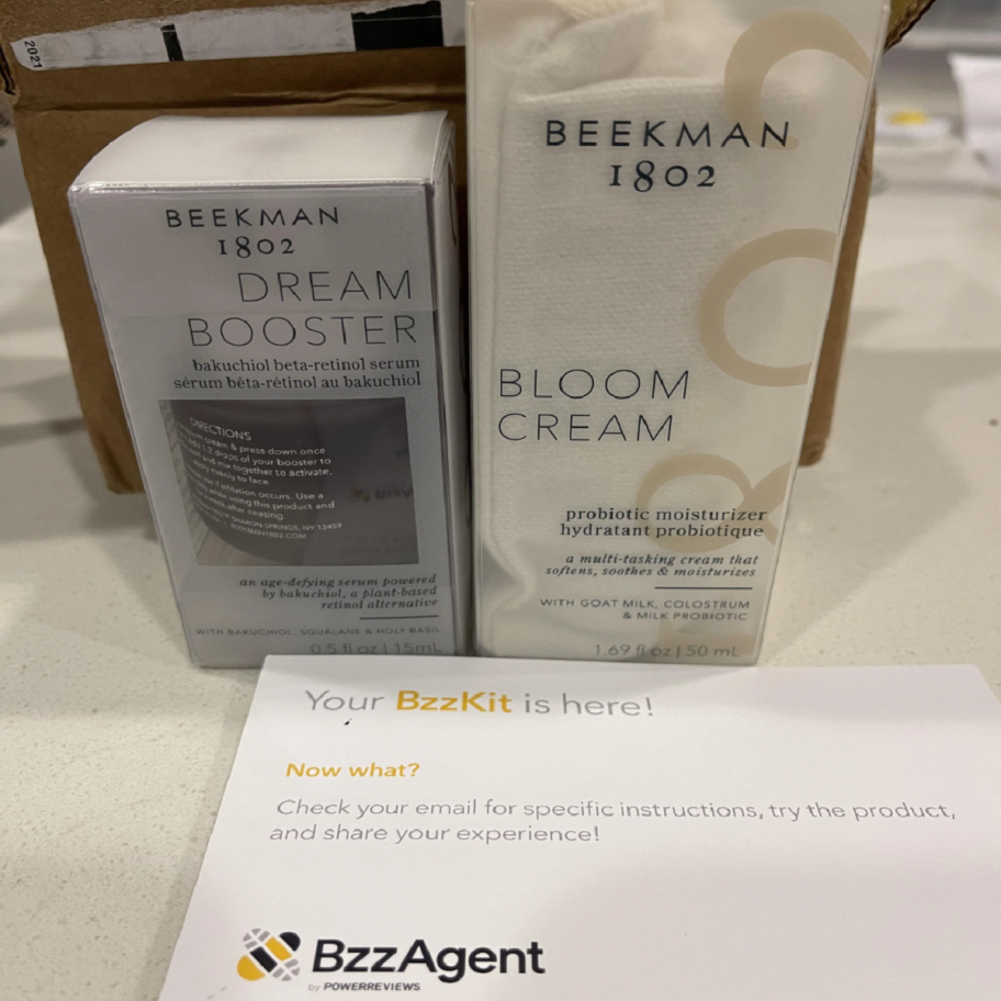 bzzagent box sent to product tester with free products for reviews
