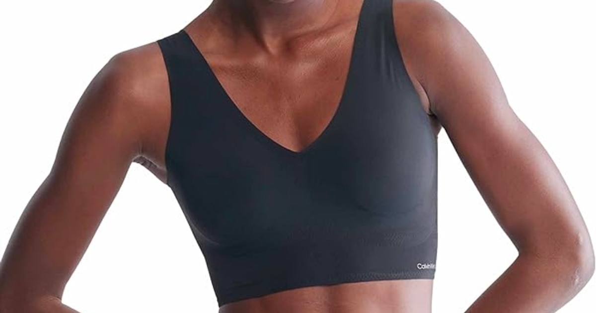 Calvin Klein Basics Women's V-Neck Bralette ONLY $13.20 On Amazon ...