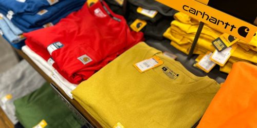 Carhartt Clothing Sale Ends TONIGHT | $10 Tees, $25 Sweatshirts & More + FREE Shipping