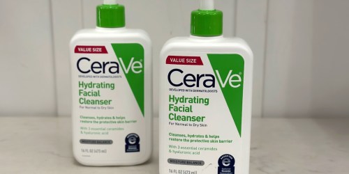 TWO CeraVe Facial Cleanser 16oz Bottles Just $10.19 Each on Amazon (Reg. $18)