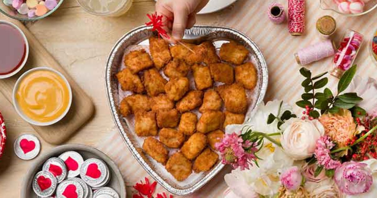 Chick-fil-A Heart Tray for Valentine's Day special