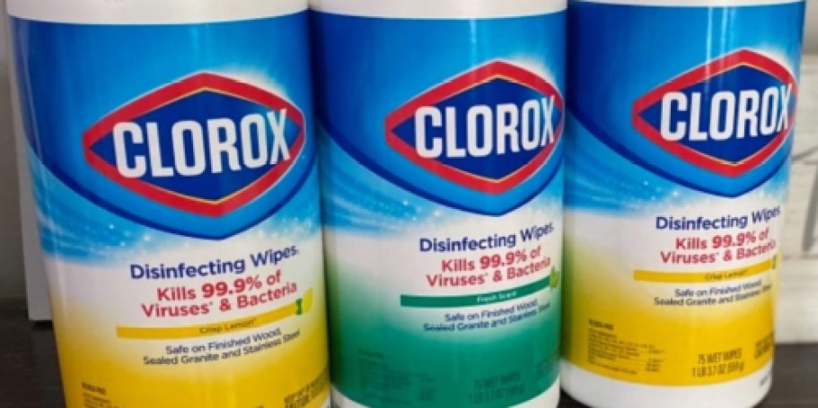 Clorox Disinfecting Wipes 3-Pack Just $9.49 Shipped on Amazon