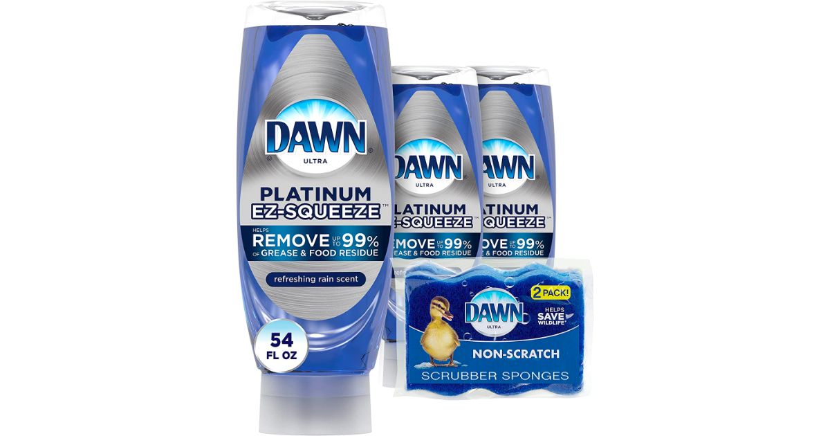 Dawn ex squeeze 3ct and sponges