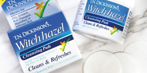 Dickinson’s Witch Hazel Cleansing Pads 60-Count Only $2.99 Shipped on Amazon (Regularly $6)