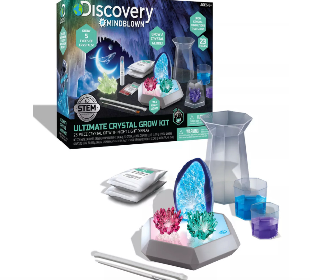 Discovery Kids Ultimate 23-Piece Crystal Growing Kit