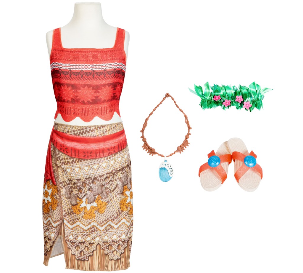 moana dress and accessories set
