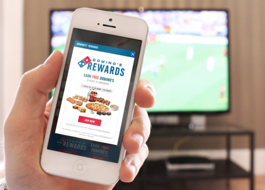 The Dominos pizza app, one of the best free food apps