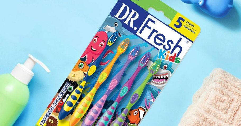 Dr. Fresh Kids Toothbrush 5-Pack ONLY $1 on Walmart.com (Just 20¢ Each)