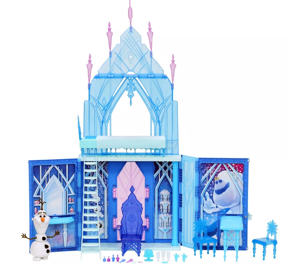 blue frozen palace playset