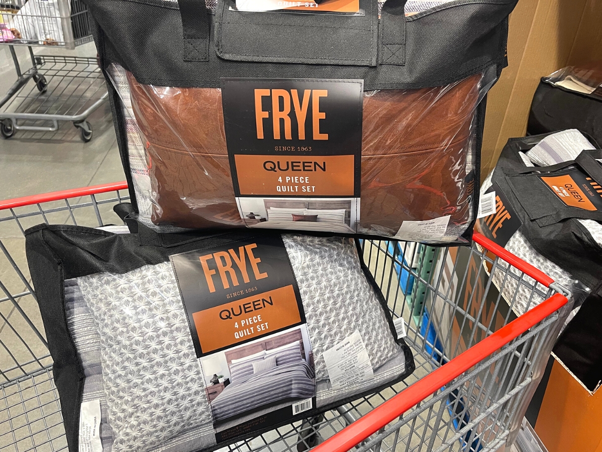 Frye 4 Piece Faux Fur Comforter Sets Just 79 99 At Costco More   Frye 4 Piece Quilt Set Queen Size 1 