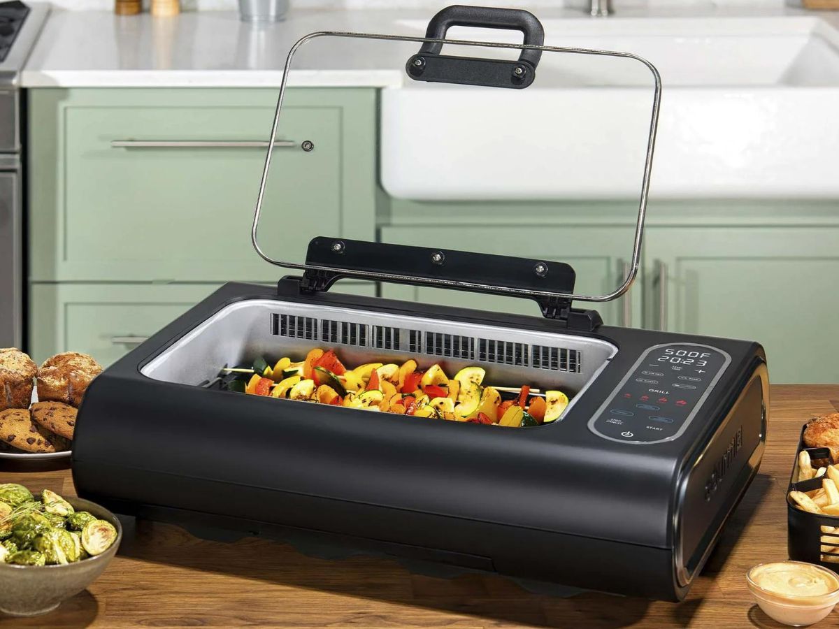 Gourmia Smokeless Indoor Grill & Air Fryer Only 64.99 Shipped (Reg