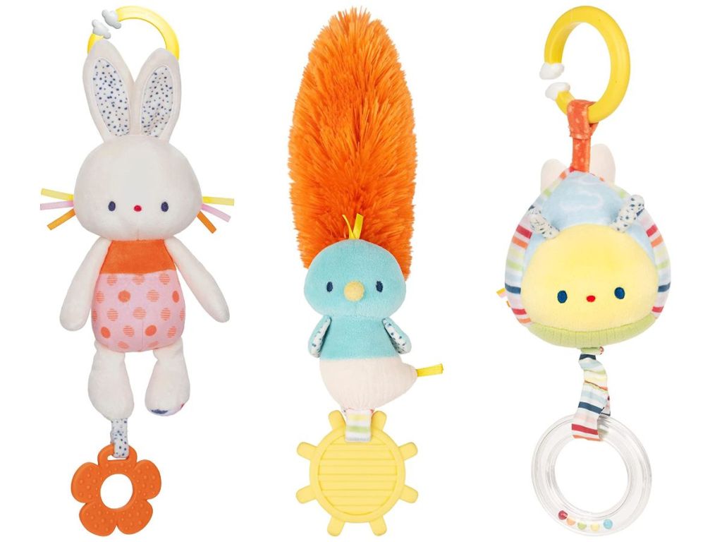 Gund tinkle crinkle rabbit birdies and newborn toys