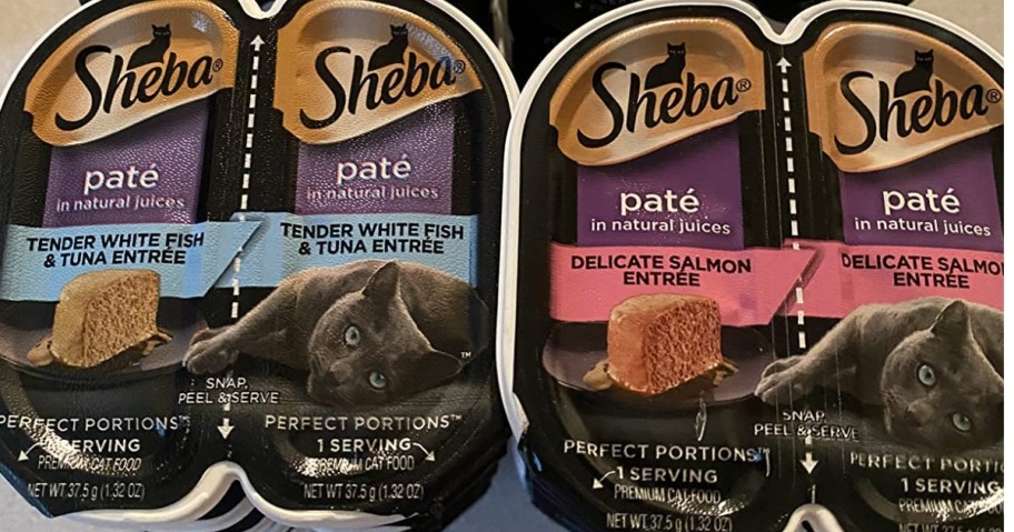 packs of Sheba Perfect Portions Pate Wet Cat Food