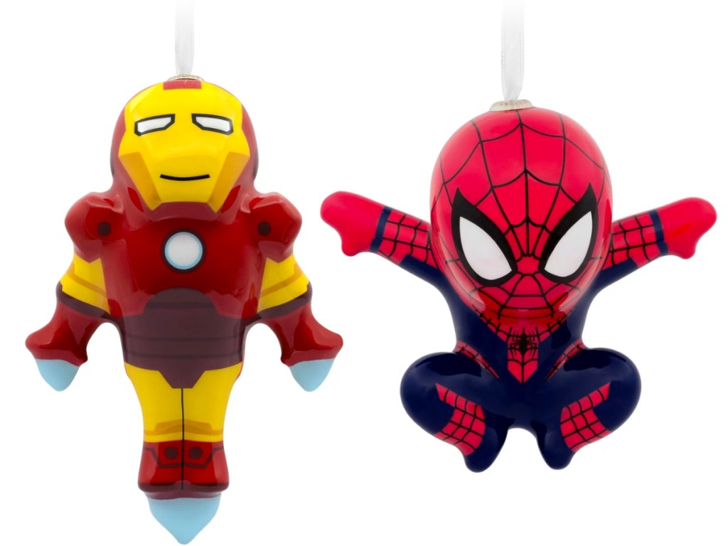 Hallmark Marvel Iron-Man and Spider-Man Ornament Bundle