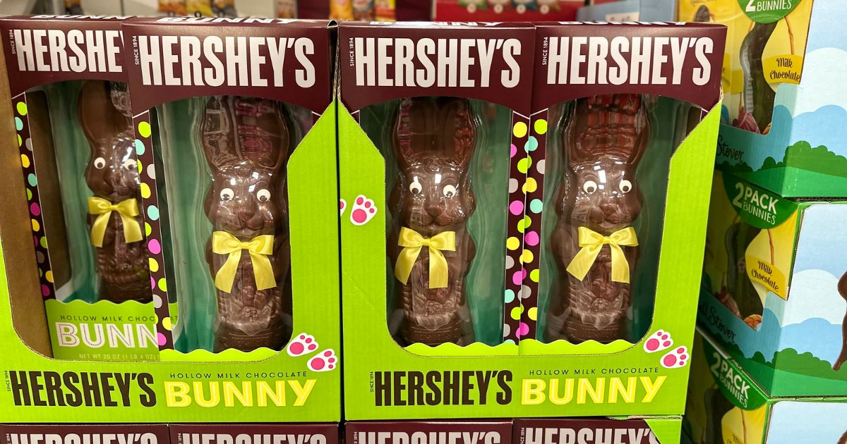 Hersheys hollow chocolate easter bunnies