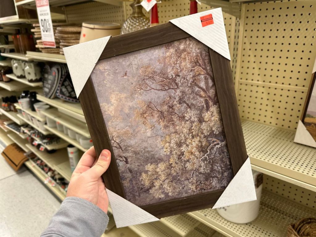 Tree Painting in Wood Frame