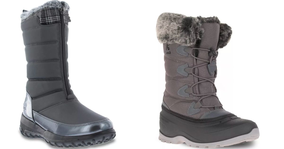 Kamik and totes womens winter boots