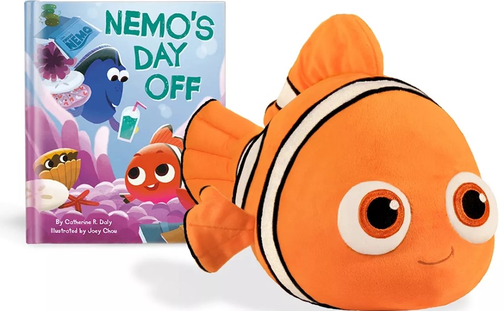 Plush nemo toy and a Nemo book