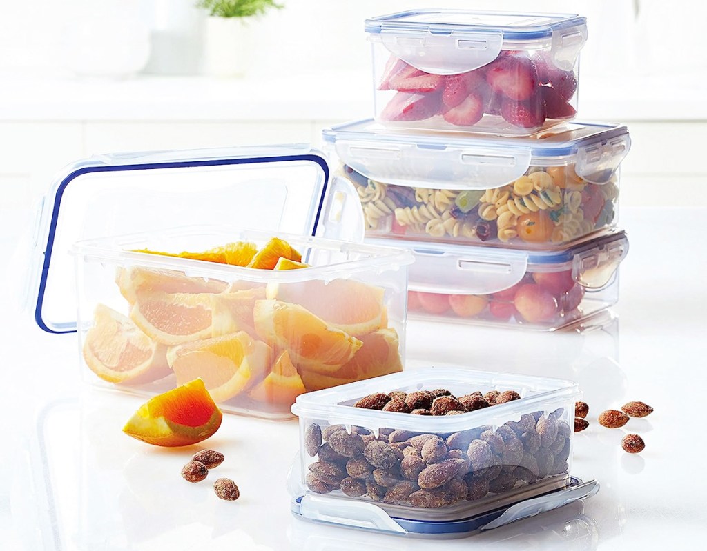 LocknLock Easy Essentials Twist 20-Piece Food Storage Container Set