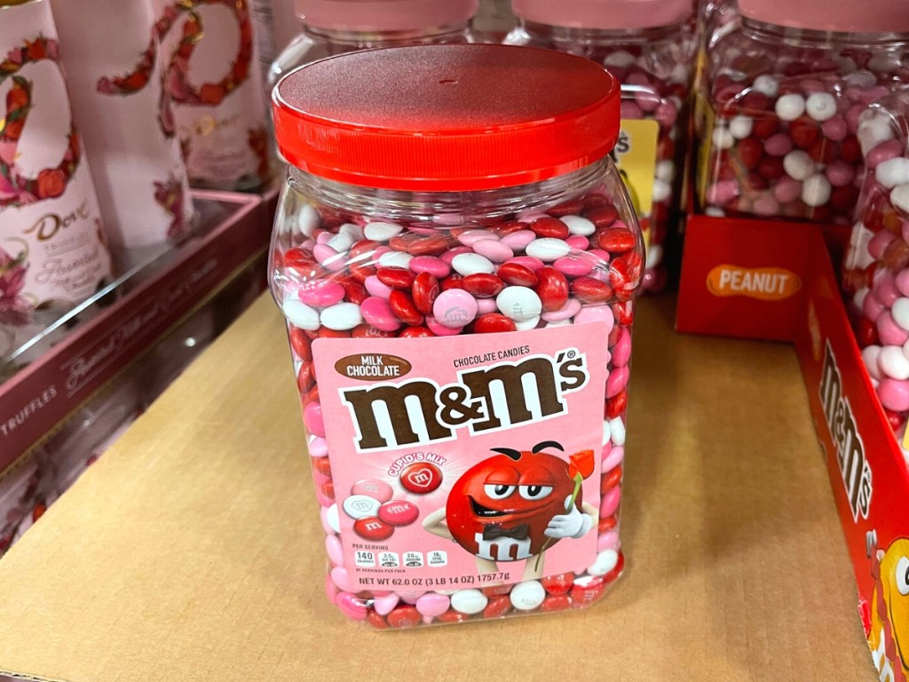 M&M'S Cupid's Mix Milk Chocolate Valentine Candy 62oz Jar