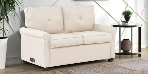 Mainstays Loveseat Sleeper w/ 2 USB Ports Only $265 Shipped on Walmart.com (Regularly $369)