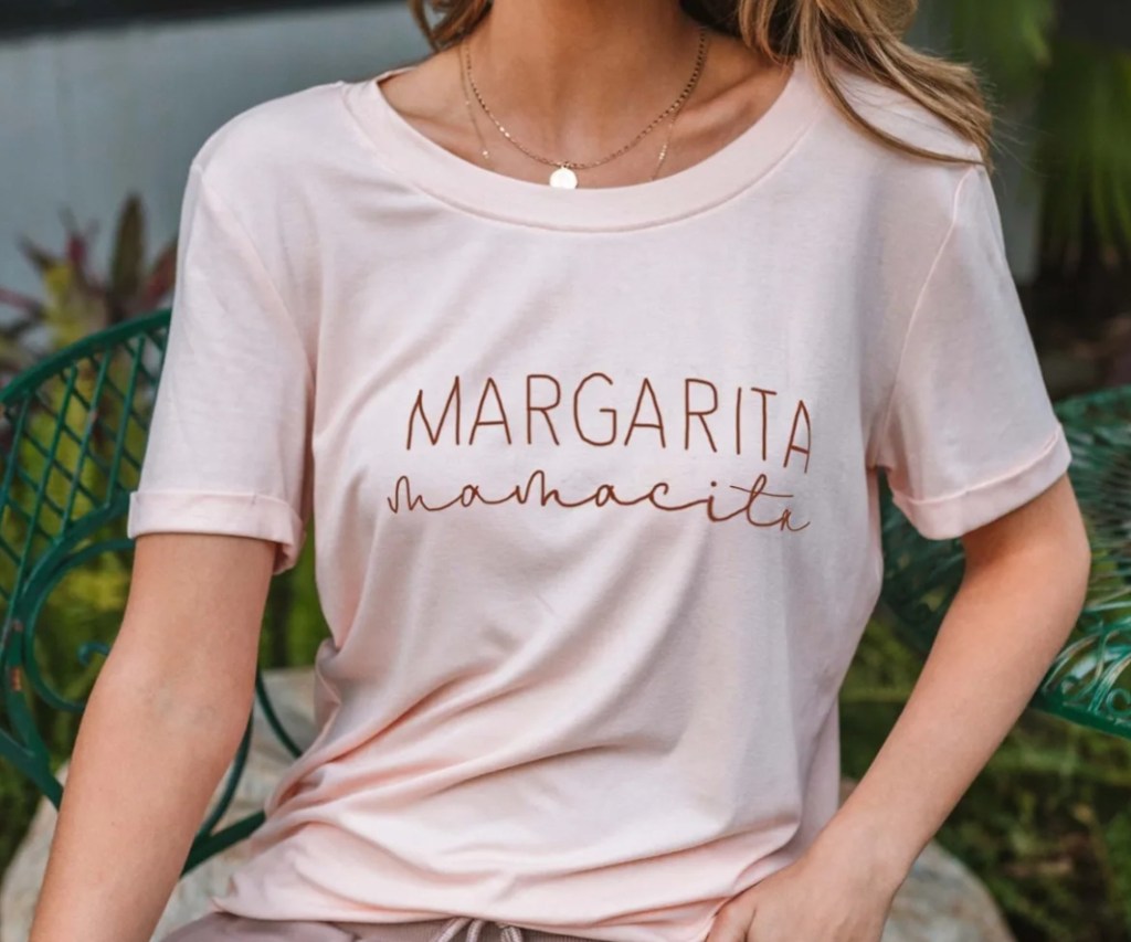 woman wearing a Margarita Mamacita Tee