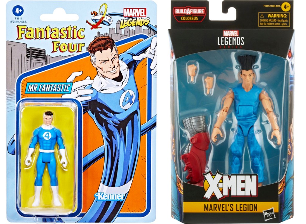 two marvel action figures