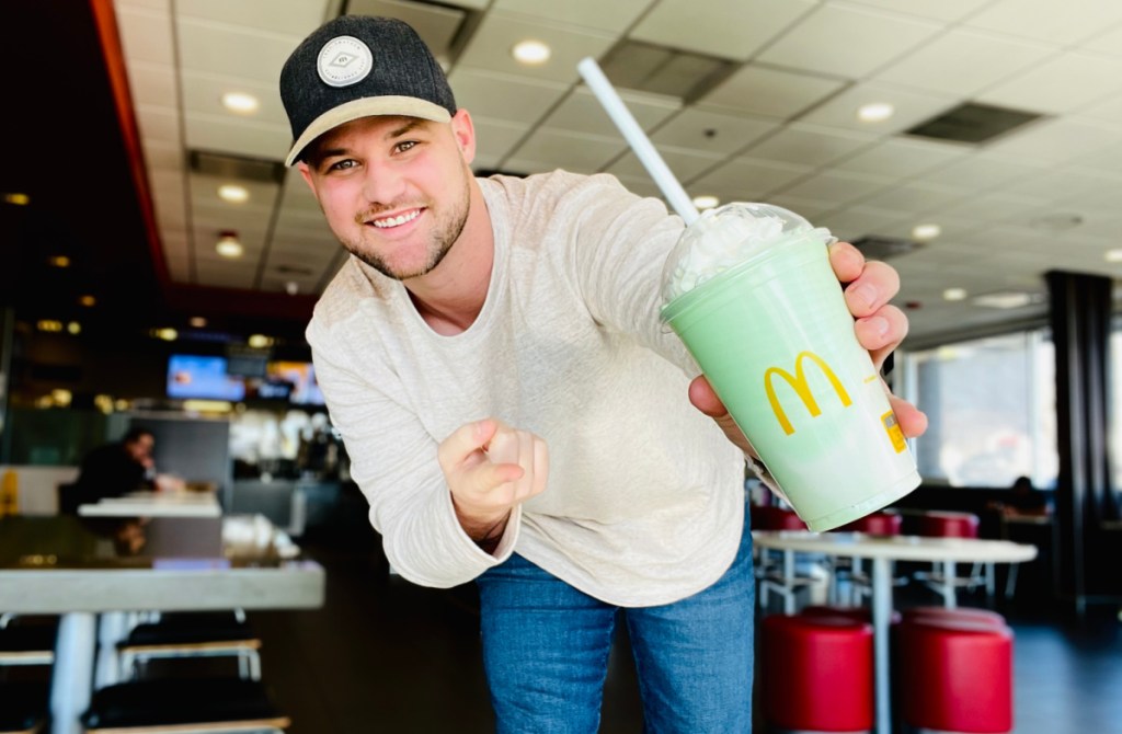 McDonalds Menu Hacks - Split a large drink like a Shamrock Shake
