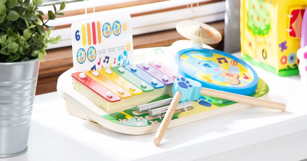 Melissa & Doug Blue's Clues & You! Music Maker Board on a white table