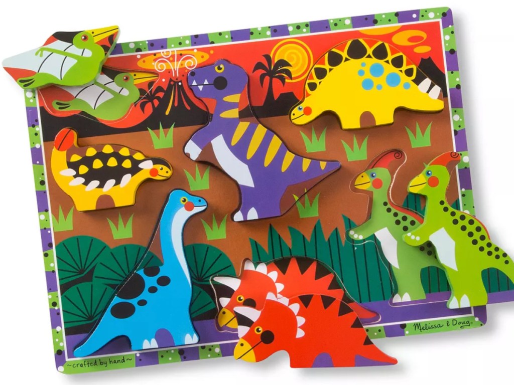 Melissa & Doug Dinosaurs Chunky Puzzle - Dinosaur Toy
