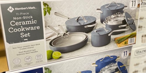 This Sam’s Club Ceramic Cookware Set Is $235 LESS Than Popular Brand Name Sets!