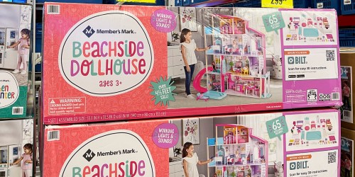 Up to $70 Off Member’s Mark Playsets | HUGE Dollhouse w/ 65 Accessories Only $79.91 on SamsClub.com (Reg. $150)