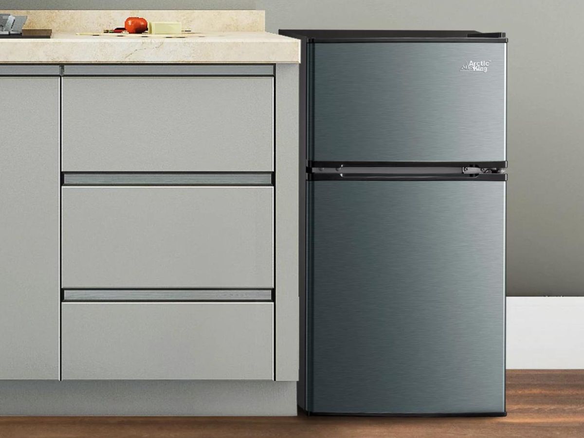 7.2 Cu Ft Apartment Refrigerator With Freezer – 2 Door, Stainless Steel, Compact Fridge For Small Spaces