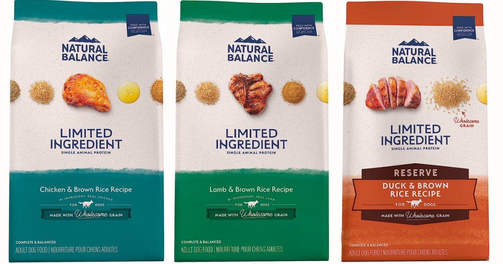 Natural Balance Limited Ingrediant Adult Dog Food Bags